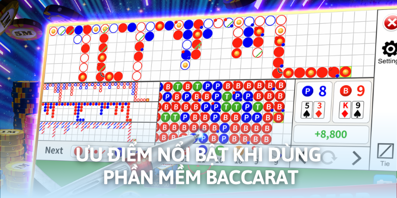 Ưu điểm nổi bật khi dùng phần mềm Baccarat